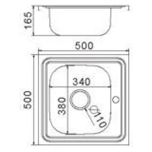 Кухонная мойка глянцевая frap f65050
