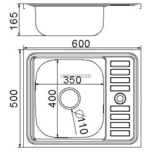 Кухонная мойка глянцевая frap f65060
