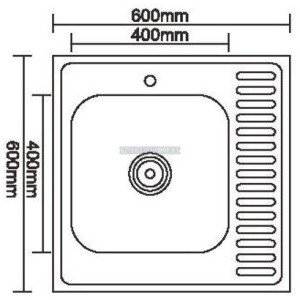 Кухонная мойка глянцевая frap f66060r