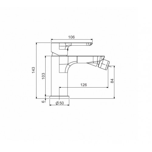 smesitel-dlya-bide-belyj-hrom-gappo-g5048-2 Смеситель для биде белый/хром gappo g5048