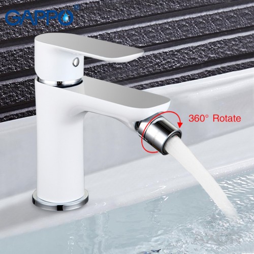 smesitel-dlya-bide-belyj-hrom-gappo-g5048 Смеситель для биде белый/хром gappo g5048