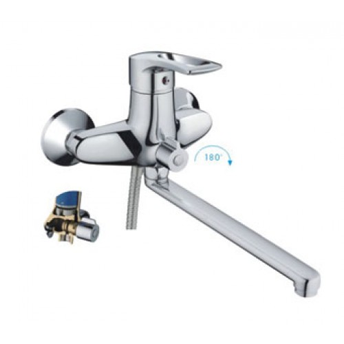smesitel-dlya-vanny-s-izlivom-35-sm-i-pereklyuchatelem-v-korpuse-hrom-frap-f2266 Смеситель для ванны с изливом 35 см и переключателем в корпусе хром frap f2266