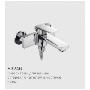Смеситель для ванны с переключателем в корпусе хром frap f3246