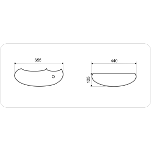Умывальник ceramalux 383