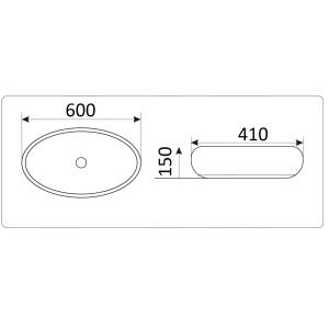 Умывальник ceramalux 397-930