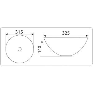 Умывальник ceramalux 489