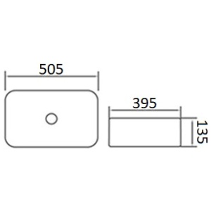 Умывальник ceramalux 597