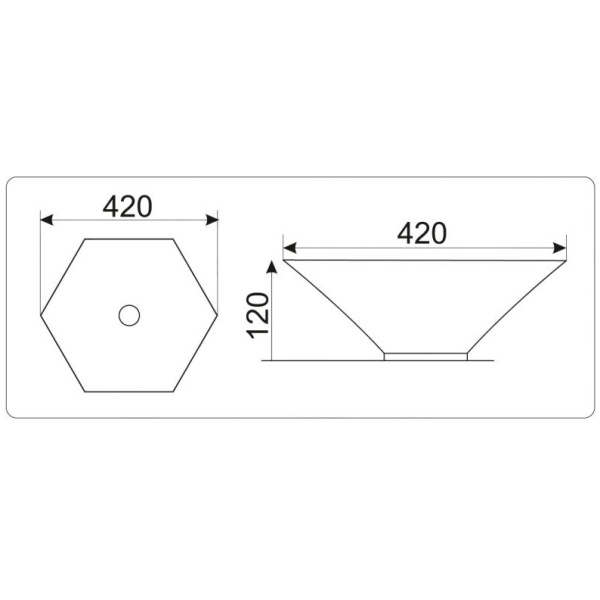 Умывальник ceramalux 607b