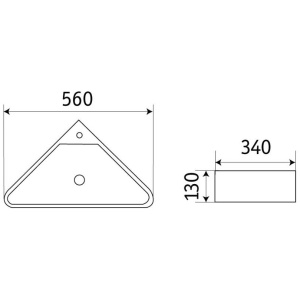 Умывальник ceramalux 78377
