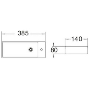 Умывальник ceramalux 9048fl