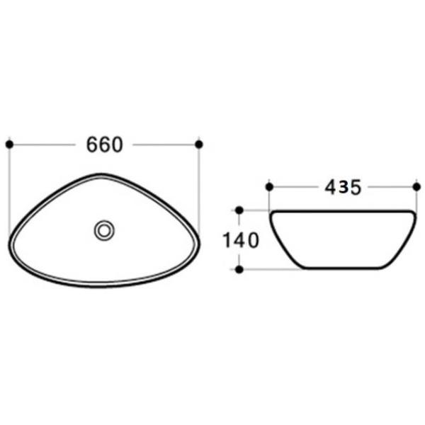 Умывальник ceramalux 9062