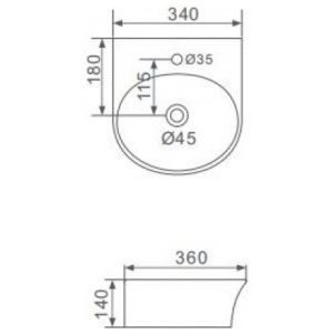 Умывальник gappo gt703