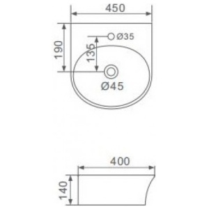 Умывальник gappo gt704
