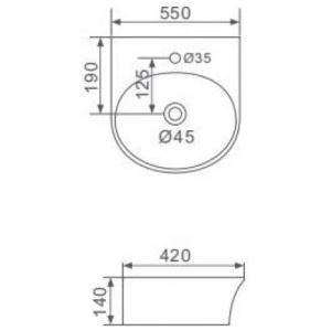 Умывальник gappo gt705